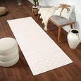 Freud Ivory High Pile Checkered FEU2327 Runner - 80cm x 220cm thumbnail 2