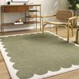 Tivoli Green Washable Shaggy EDRV2303 Rug - Sizes Available thumbnail 2