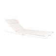 Andorra Sun Lounger Cushion - White