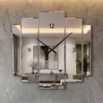 Aruna Wall Clock - Modern Mirrored