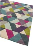 Contemporary Design Funk Rug - Chevron 02 - Blue Green - Sizes Available