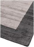Contemporary Plain Blade Rug - Border 04 - Charcoal Silver - Sizes Available