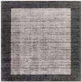 Contemporary Plain Blade Rug - Border 04 - Charcoal Silver - Sizes Available
