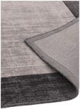 Contemporary Plain Blade Rug - Border 04 - Charcoal Silver - Sizes Available