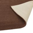 Contemporary Plain York Rug - Chocolate - Sizes Available