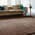 Contemporary Plain York Rug - Chocolate - Sizes Available