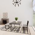 Easy Monty Rug - Stripe - MN03 - Black and Cream - Sizes Available