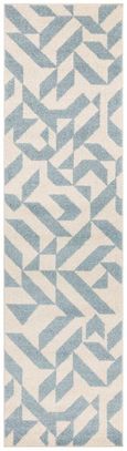Easy Muse Rug - Shapes - MU03 - Blue - Sizes Available
