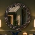 Aspen Silver Round Wall Mirror - 80cm x 80cm thumbnail