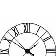Wall Clock - Black Metal - Round - Large