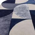 Clearance - Matrix Oval 74 Rug - Indigo - Contemporary Design - FSS16255