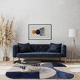 Clearance - Matrix Oval 74 Rug - Indigo - Contemporary Design - FSS16255