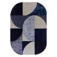 Clearance - Matrix Oval 74 Rug - Indigo - Contemporary Design - FSS16255