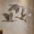 Crane Wall Art - Antique Gold - Trio - Cast Aluminium
