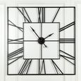 Wall Clock - Black Metal - Square - Extra Large