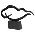 Isla Sculpture - Black Metal - Large - Abstract