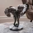 Kariba Sculpture - Cast Aluminium - Nuzzling Elephants