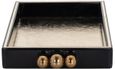 Liv Black Tray with Gold Handles