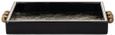 Liv Black Tray with Gold Handles