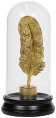 Glass Feather in a Bottle - Black and Gold - 2