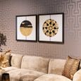Moon Black and Gold Wall Art