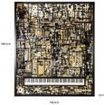 Wibi Black and Gold Piano Wall Art
