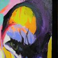 Women Face Hand Painting Canvas Wall Art - 7459 - Fabric