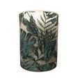 Set of 6 Secret Forest White and Green Large Leaves Candle Holder thumbnail 2