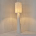 Cloth Floor Lamp - Conical Base - Beige