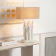 Figurines Table Lamp - White and Natural - Polyresin