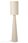 Cloth Floor Lamp - Conical Base - Beige