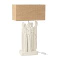 Figurines Table Lamp - White and Natural - Polyresin