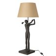 Golfer Table Lamp - Gold and Black - Polyresin