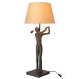 Golfer Table Lamp - Gold and Black - Polyresin