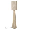 Greige Floor Lamp - Large - Rope Cloth - Conical Base - Beige