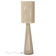 Greige Floor Lamp - Medium - Rope Cloth - Conical Base - Beige
