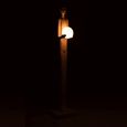 Person Floor Lamp - White - Polyresin