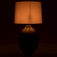 Ribbed Table Lamp - Beige and Brown - Aluminium
