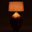 Ribbed Table Lamp - Beige and Gold - Aluminium
