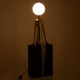 Seated Silhouette Table Lamp - Gold and Black - Metal