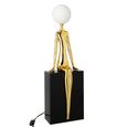Seated Silhouette Table Lamp - Gold and Black - Metal