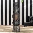 Floor Lamp - Black - Rope and Metal