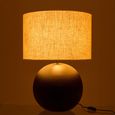 Ball Table Lamp - Black - Ceramic