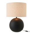 Ball Table Lamp - Black - Ceramic