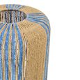 Cylinder Floor Lamp - Blue and Natural - Rope and Metal