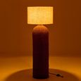 Cylinder Floor Lamp - Natural - Ecru and Metal