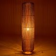 Cylinder Floor Lamp - Turquoise and Natural - Rope and Metal