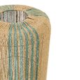 Cylinder Floor Lamp - Turquoise and Natural - Rope and Metal