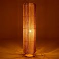 Cylinder Floor Lamp - White and Natural - Rope and Metal