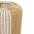 Cylinder Floor Lamp - White and Natural - Rope and Metal